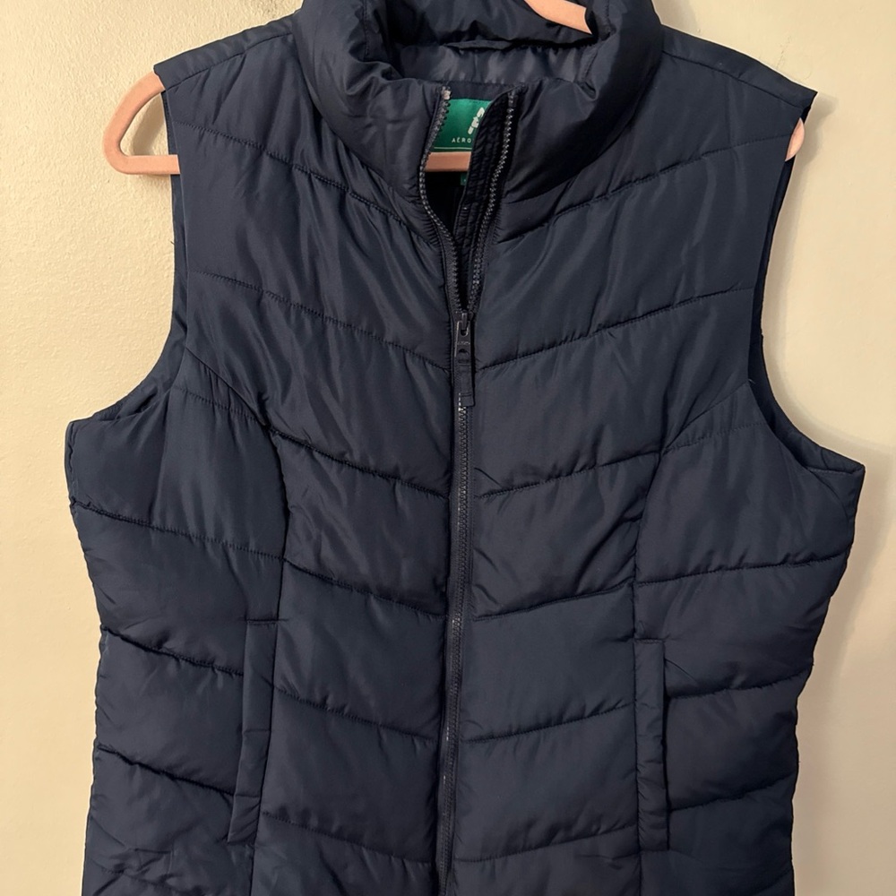 Aeropostale Dark Blue Puffer Vest Remixed Down size XL Dark Blue